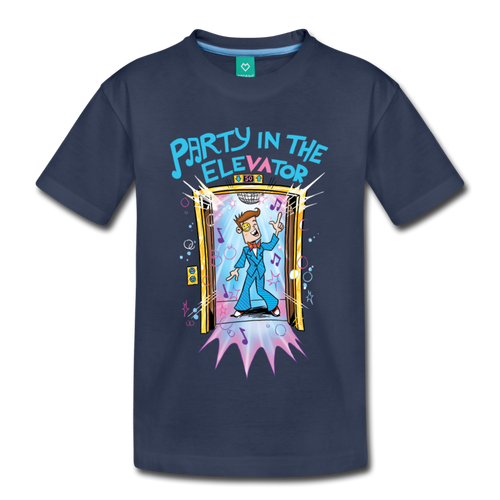 Party In The Elevator T-Shirt (Youth) - navy