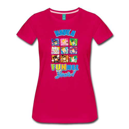Have A FUNnel Year! T-Shirt (Womens) - dark pink