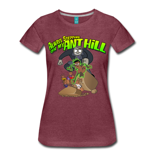 The Ant Bully T-Shirt (Womens) - heather burgundy