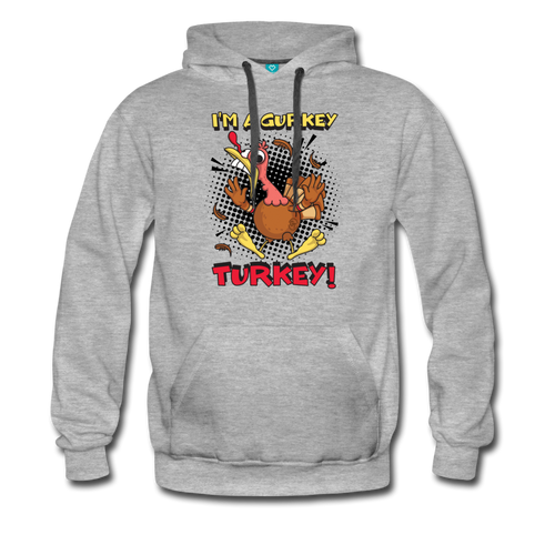 I'm A Gurkey Turkey Pullover Hoodie (Unisex) - heather gray