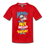 Aah! Not Dressed For Youtube, Boy Character T-Shirt (Youth) - red