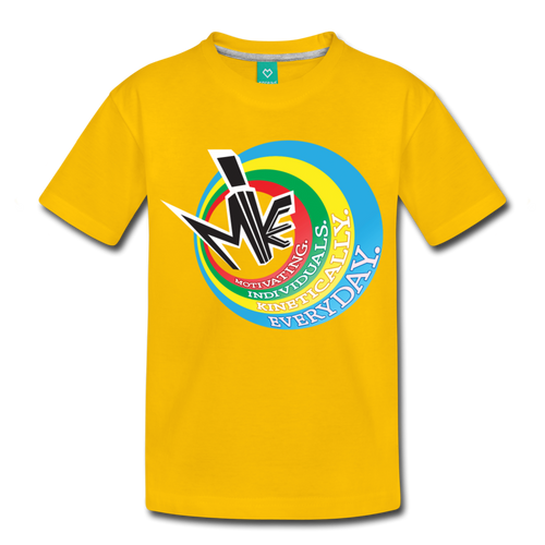 M.I.K.E. Multicolor Logo T-shirt (Youth) - sun yellow