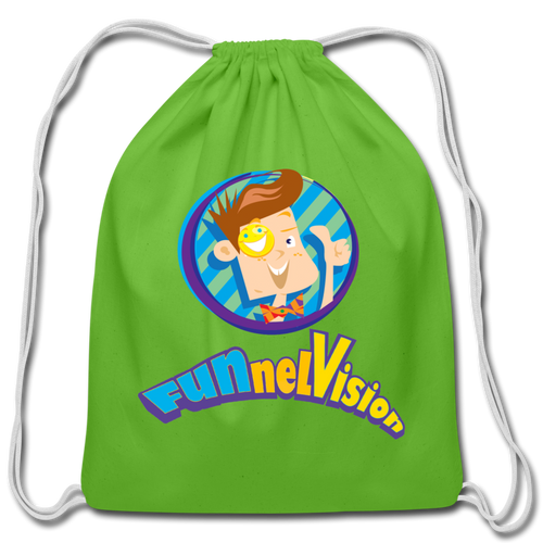 FUNnel Vision Cotton Drawstring Bag - clover