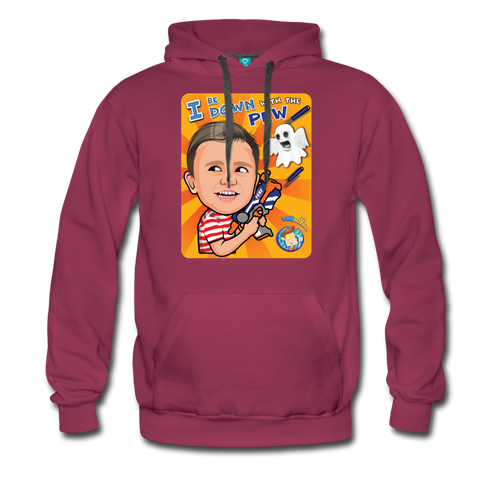 I Be Down With The Pew Pullover Hoodie (Unisex) - burgundy