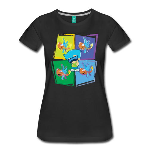 It's Cool Chase With Clarence T-Shirt (Womens) - black