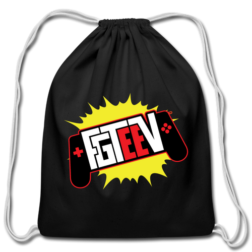 FGTeeV Controller Cotton Drawstring Bag - black