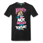 Aah! Not Dressed For YouTube, Girl Character T-Shirt (Mens) - black