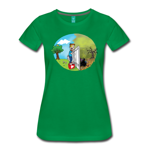 The Other Side T-Shirt (Womens) - kelly green