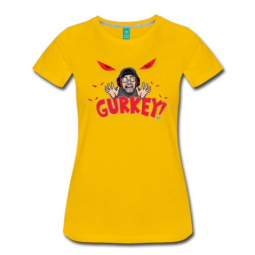 GURKEY! T-Shirt (Womens) - sun yellow
