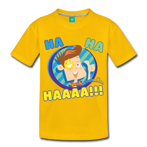 Funnel Vision Ha-Ha-Haa! T-Shirt (Youth) - sun yellow