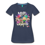 Baldi in the Elevator T-Shirt (Womens) - navy